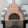 Traditional pizza baking setup
